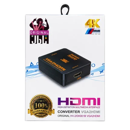 مبدل VGA به HDMI جی‌بی‌ال مدل HV-2 / DK001B (پشتیبانی از رزولوشن 4K)
